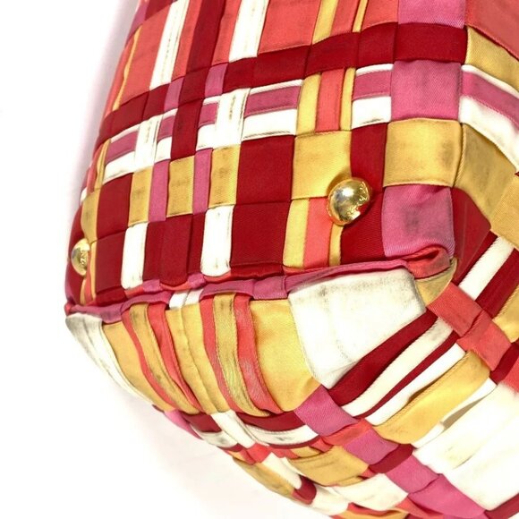 PRADA BN1653 Multicolore Logo braid Shoulder Bag Tote Bag Handbag Shoulder Bag - Picture 8 of 16